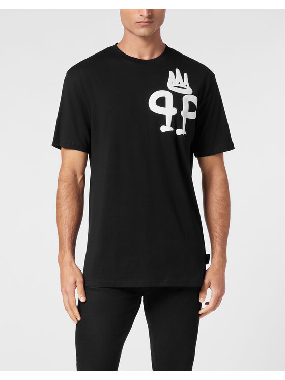 PHILIPP PLEIN PHILIPP PLEIN T-Shirt 9417 Czarny Regular Fit