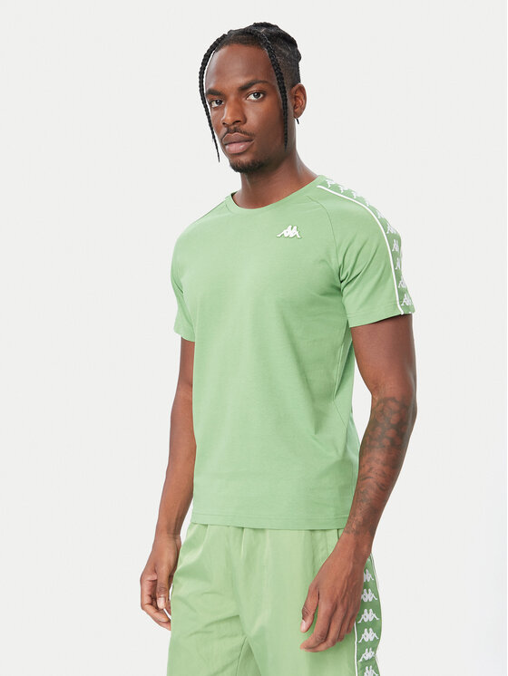 Kappa Kappa T-Shirt Banda Coen 303UV10 Πράσινο Slim Fit