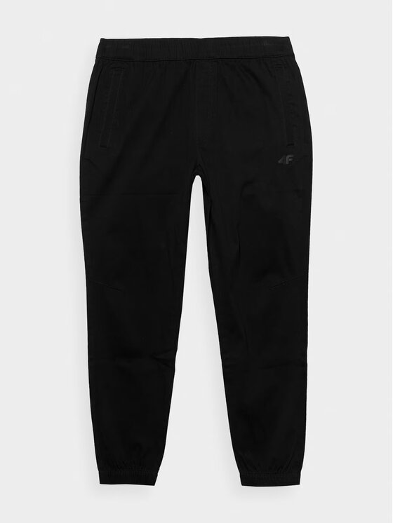 4F 4F Pantaloni di tessuto 4FWMM00TTROM0944-20S Nero Regular Fit