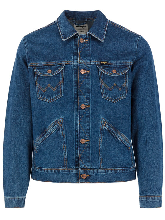 Wrangler Wrangler Kurtka jeansowa Icons W4MJUG923 112129142 Granatowy Regular Fit