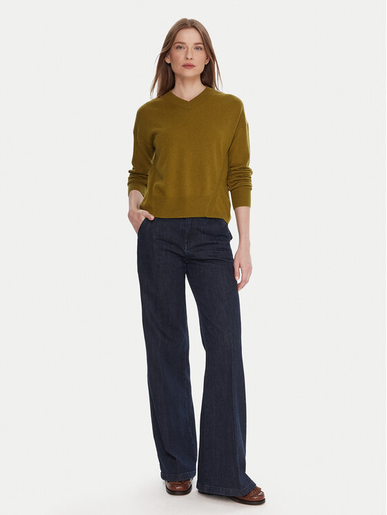 United Colors Of Benetton United Colors Of Benetton Pulover 102HD4032 Zelena Relaxed Fit
