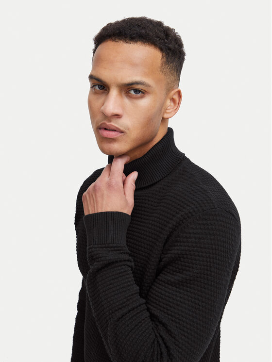 Blend Blend Rollkragenpullover 20717258 Schwarz Regular Fit