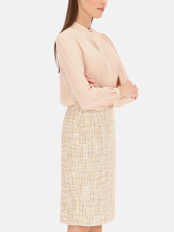 Potis & Verso Potis & Verso Spódnica Arlena Beżowy Slim Fit