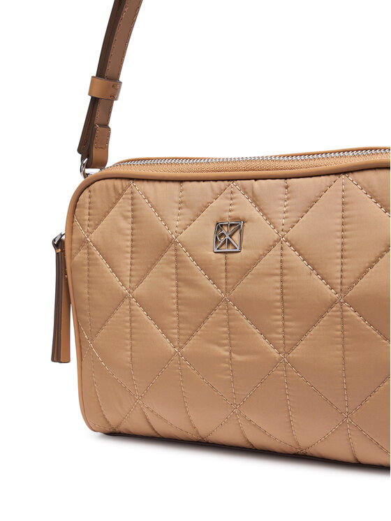 Calvin Klein Calvin Klein Ročna torba Emblem Aop Jacquard Bucket LV04F3648G Bež