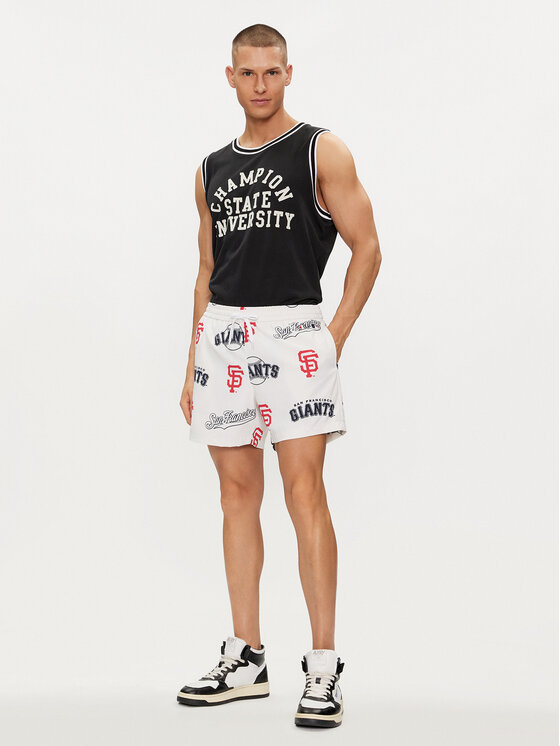 Champion Champion Szorty plażowe 219885 Écru Short Fit
