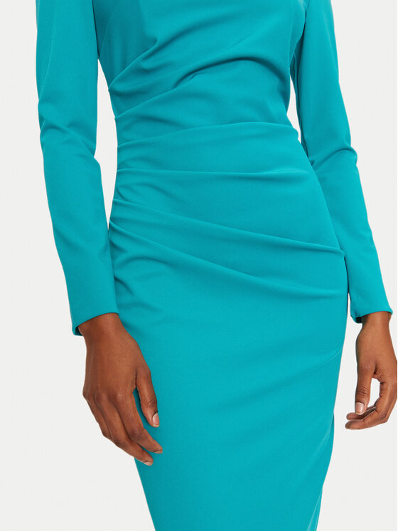 Rinascimento Rinascimento Koktel haljina 1000769356287 Zelena Regular Fit