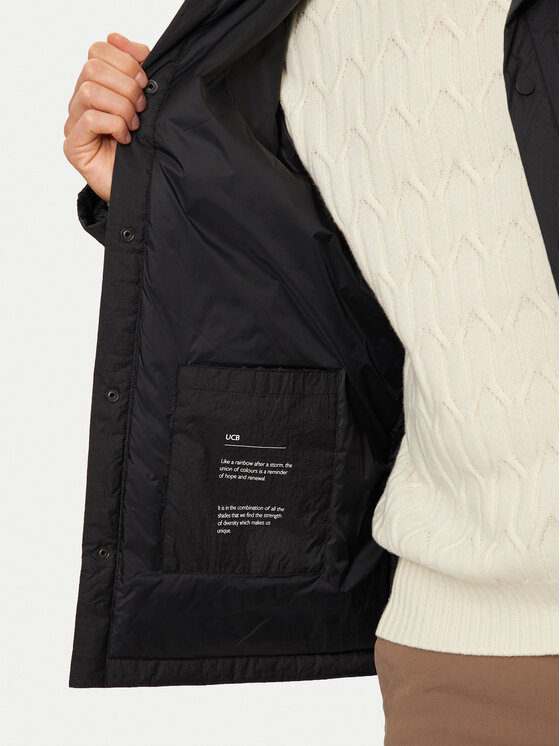 United Colors Of Benetton United Colors Of Benetton Μπουφάν μεταβατικό 2SCBUN05N Μαύρο Regular Fit