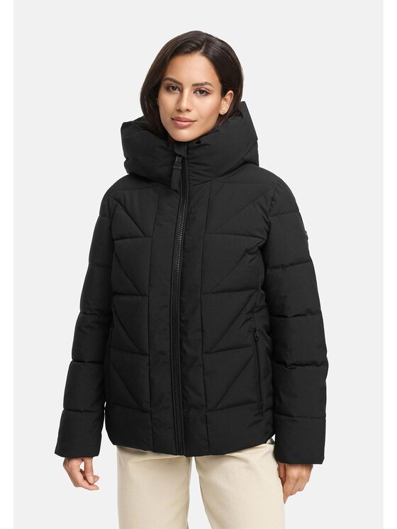 Marikoo Marikoo Kurtka zimowa Kuschelnasee Czarny Regular Fit