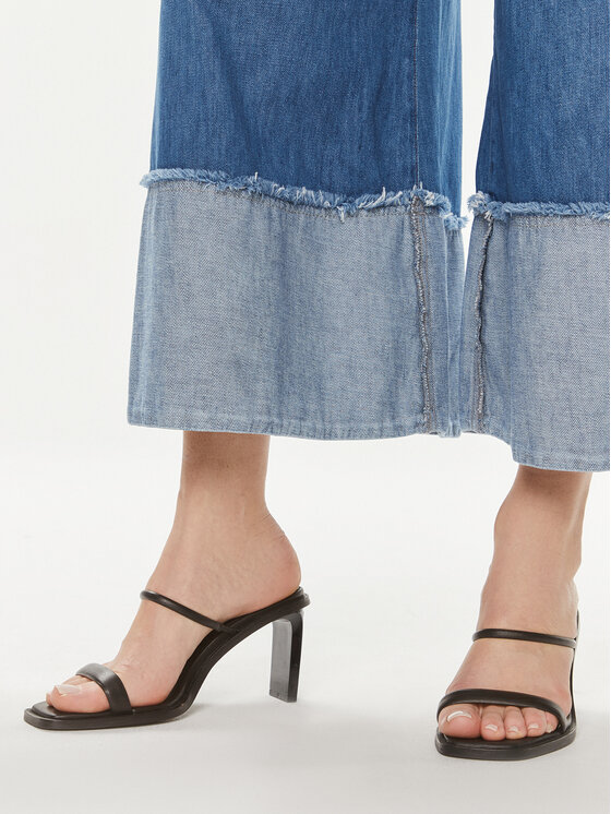 ViCOLO ViCOLO Blugi DB5069 Albastru Wide Leg