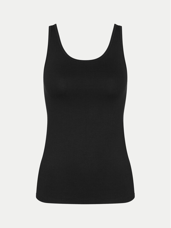 Triumph Triumph Top Sense Of Cotton 10224974 Nero Slim Fit