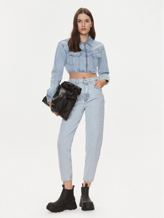 Tommy Jeans Tommy Jeans Traper jakna DW0DW17450 Plava Slim Fit