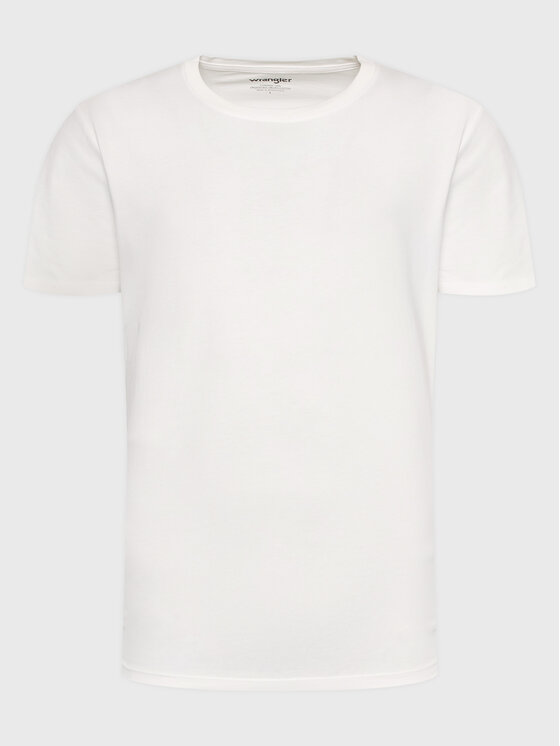 Wrangler Wrangler Komplet 2 t-shirtów W1G9DH989 112321454 Biały Regular Fit