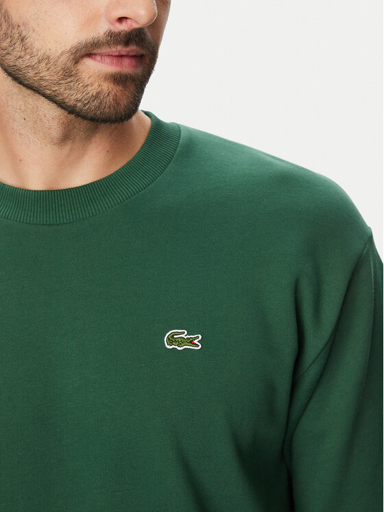 Lacoste Lacoste Світшот SH8868 Темно-зелений Regular Fit