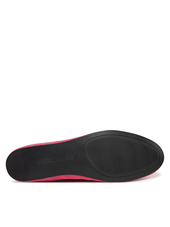 Tommy Hilfiger Tommy Hilfiger Балеринки Th Hardware Suede Ballerina FW0FW08655 Розов
