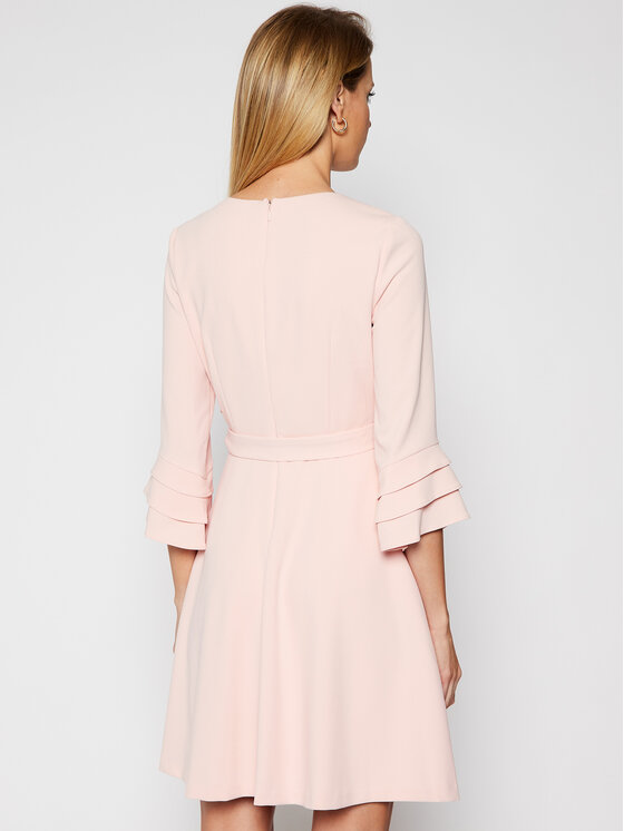 DKNY DKNY Коктейлна рокля DD0K1042 Розов Regular Fit