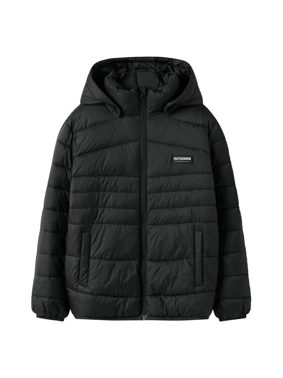 Gyerek NAME IT Télikabát, Méret: 116, Fekete, 13241669