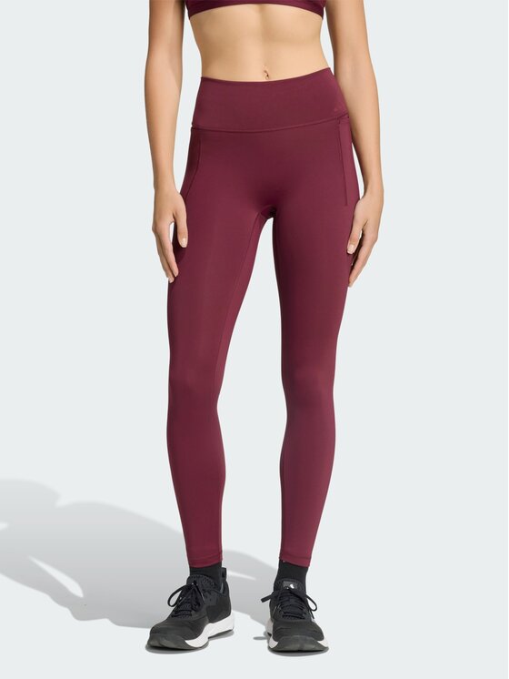 adidas adidas Legginsy 158791 Czerwony Fitted Fit