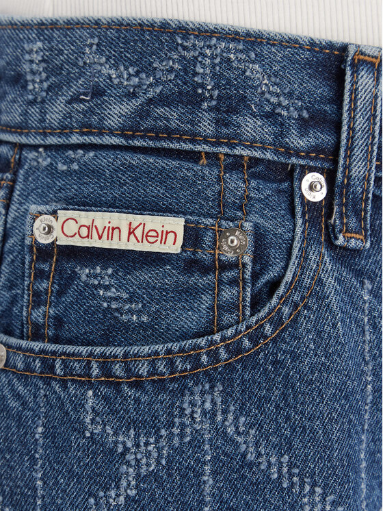 Calvin Klein Jeans Calvin Klein Jeans Džinsai Low Rise Baggy LV047D709G Mėlyna Loose Fit