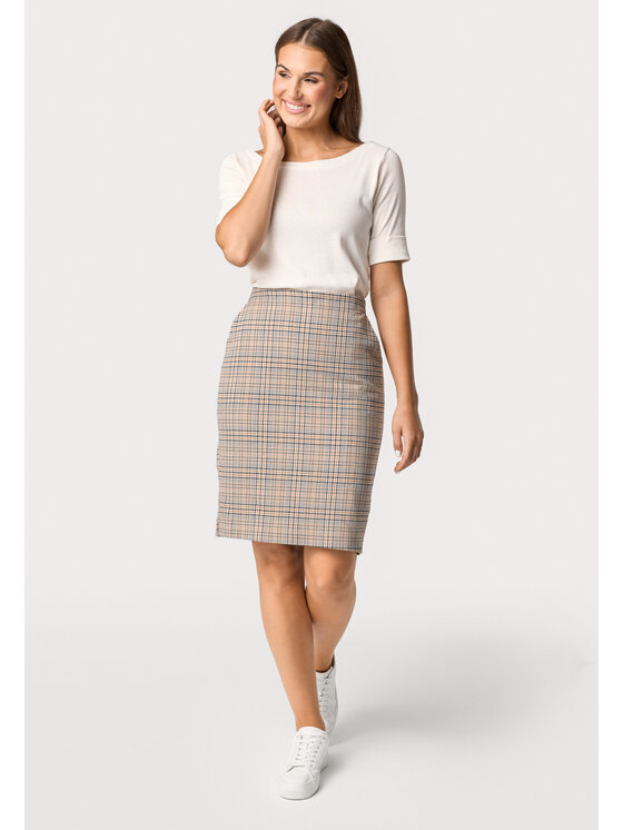 QUIOSQUE QUIOSQUE Spódnica Quiosque 7VF004123 Beżowy Regular Fit