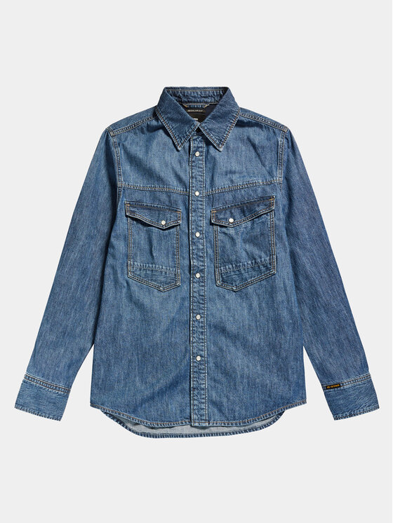 G-Star Raw Koszula jeansowa Dakota D23006-D539 Niebieski