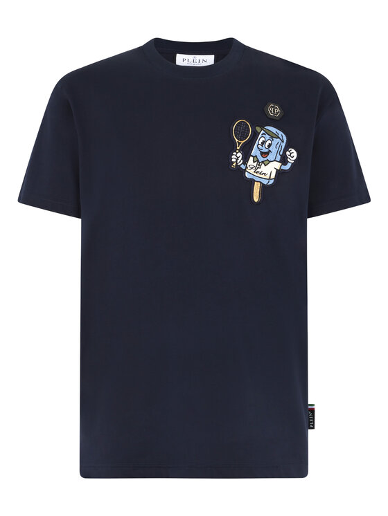 PHILIPP PLEIN PHILIPP PLEIN T-Shirt 30558 Granatowy Regular Fit