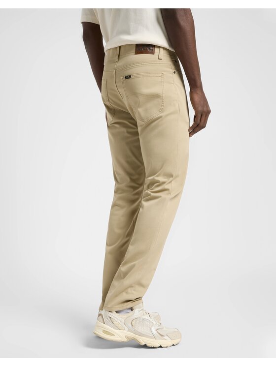 Lee Lee Spodnie materiałowe SLIM FIT MVP Beżowy Slim Fit