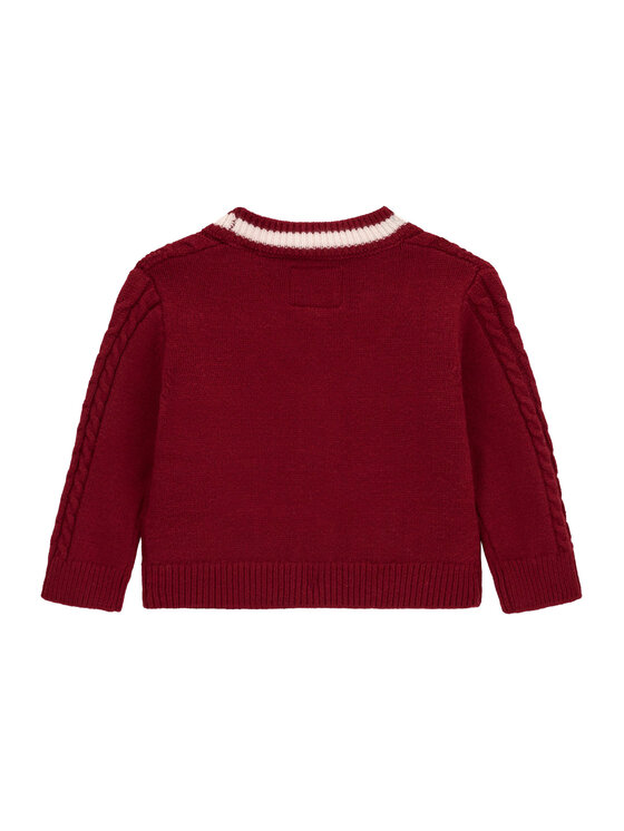Guess Guess Strickjacke A6BR01 Z1312 Dunkelrot Regular Fit