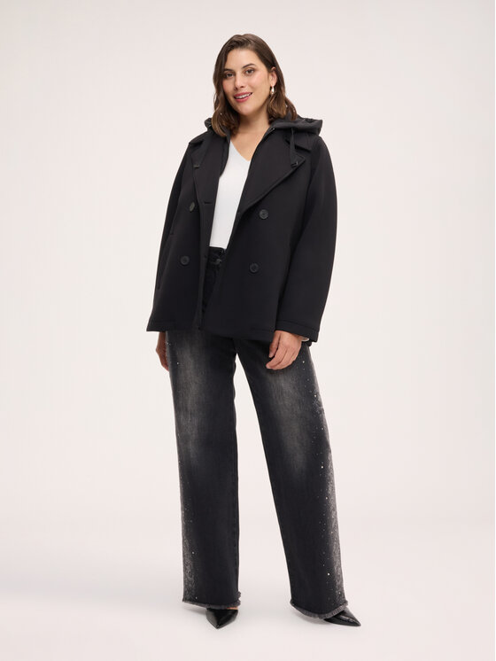 Fiorella Rubino Fiorella Rubino Cappotto invernale 8036T000384N033 Nero Over Fit