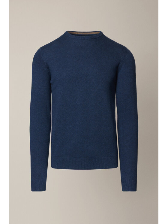 Lancerto Lancerto Sweter Simen SW073225000033 Granatowy Regular Fit