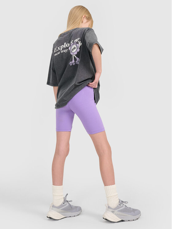4F 4F Legginsy BASIC+ Fioletowy