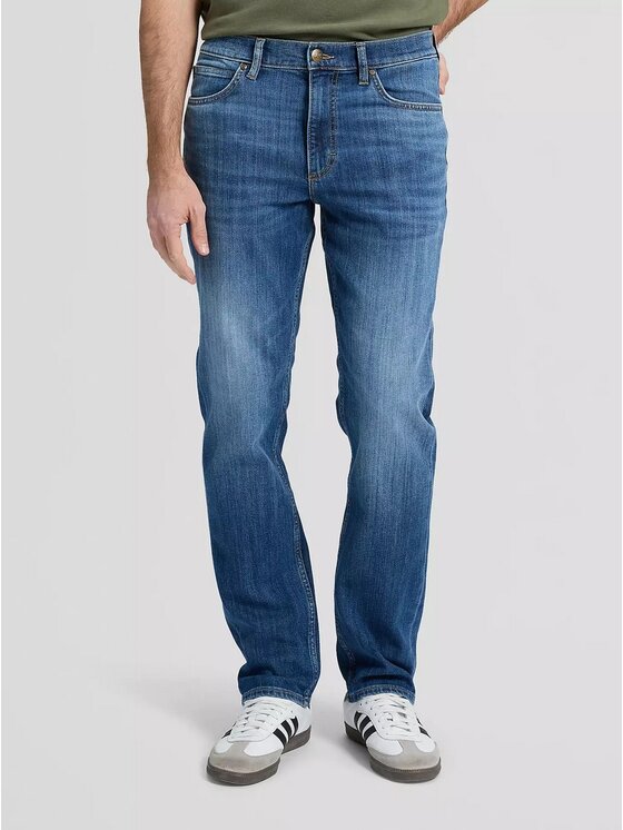 Lee Lee Jeansy WEST Niebieski Straight Leg