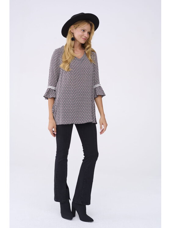 blue shadow blue shadow Tunika Elisjana BS Dva 255 Czarny Standard Fit