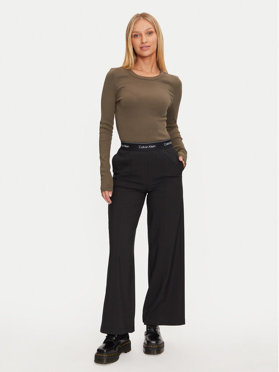 Calvin Klein Jeans Calvin Klein Jeans Majica J20J224640 Zelena Slim Fit