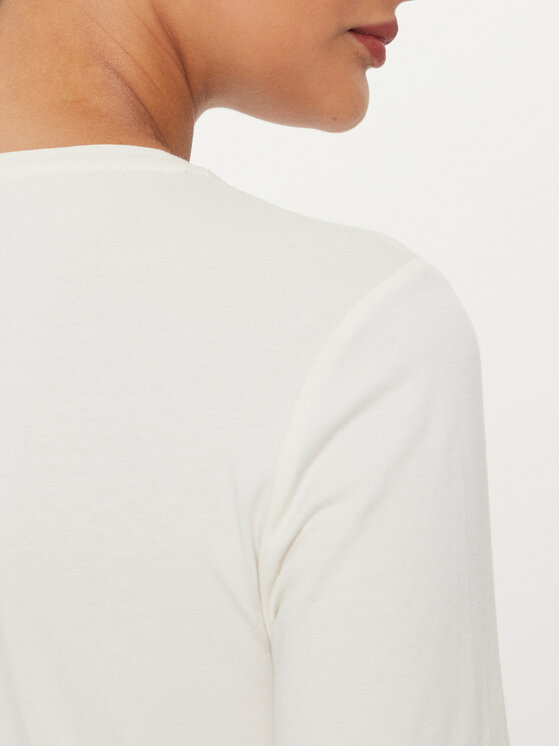 EA7 Emporio Armani EA7 Emporio Armani Bluse 6DTT13 TJDZZ 1120 Écru Slim Fit