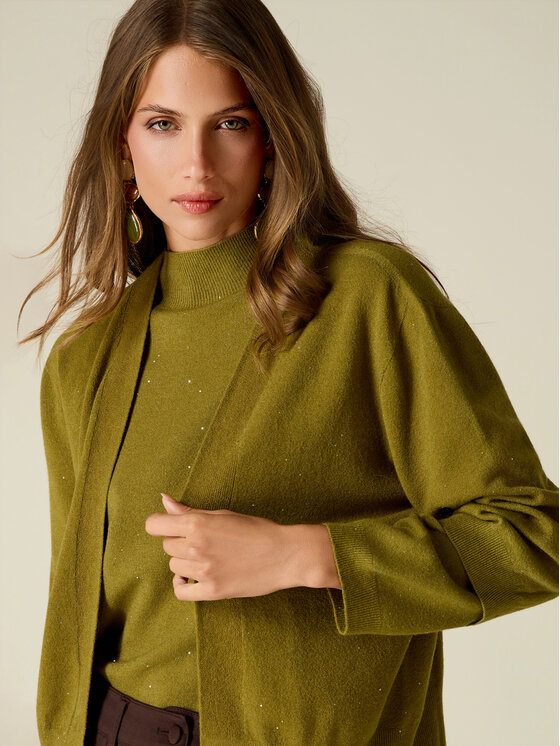 Oltre Oltre Maglione M293E002202N035 Verde Regular Fit