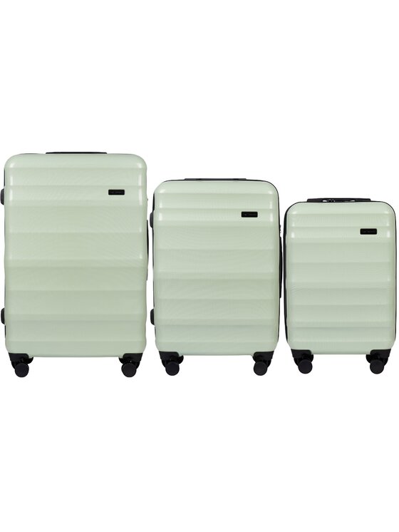 Komplet walizek WINGS, Zielony, Vulture