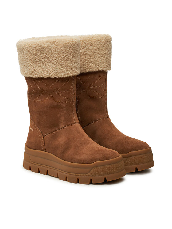 Geox Geox Kozačky D Spherica Ec7.1 B A D46WSB 00022 C6372 Hnědá