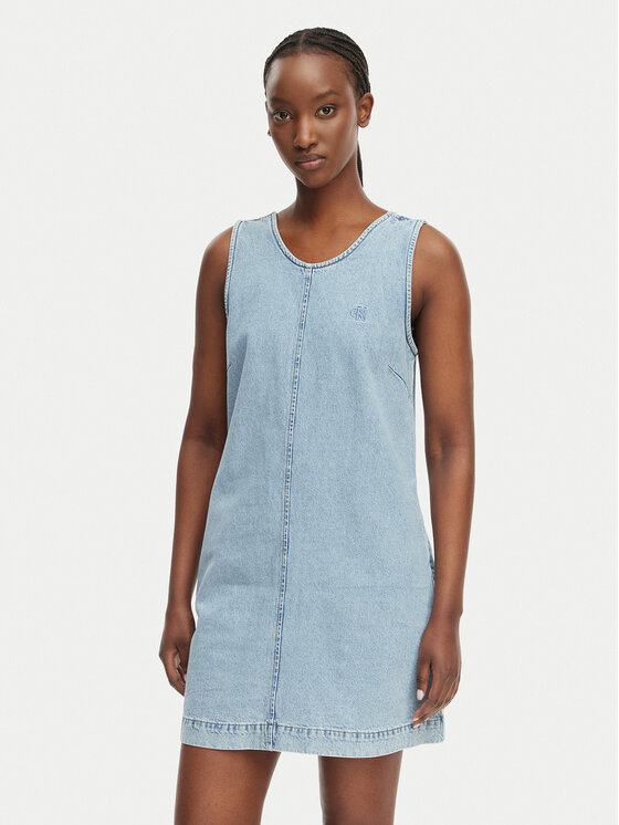 Calvin Klein Jeans Rochie de blugi LV047F499G Albastru Regular Fit
