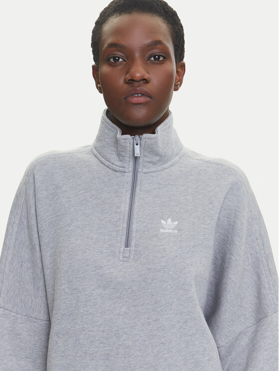 adidas adidas Majica dugih rukava Essentials French Terry IY9681 Siva Oversize