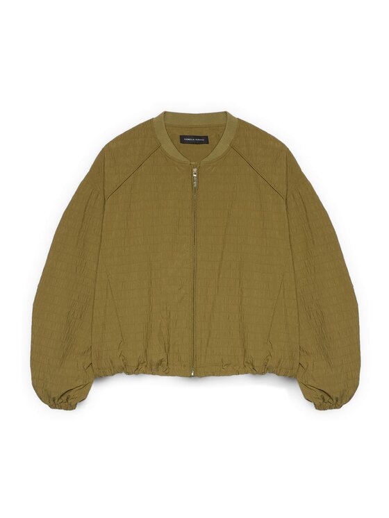 Fiorella Rubino Fiorella Rubino Cappotto invernale R006T001329N015 Verde Boxy Fit