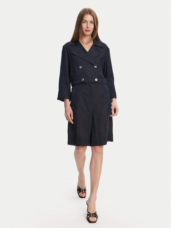 Marella Marella Trench Flavio 2513041094 Blu scuro Relaxed Fit