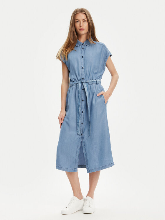 United Colors Of Benetton United Colors Of Benetton Pluusikleit 4KHNDV0BI Sinine Regular Fit