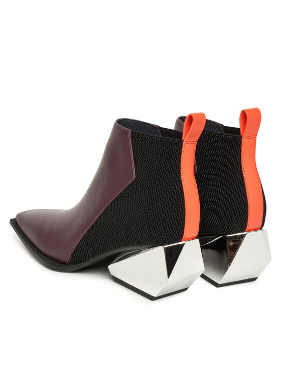 United Nude United Nude Ботильйони Ricky Mid 1095092316 Бордовий