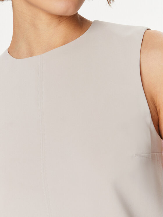 Calvin Klein Calvin Klein Rochie de zi K20K207257 Bej Slim Fit