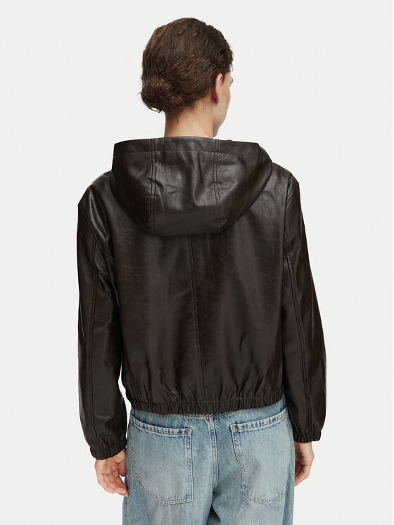 Calvin Klein Jeans Calvin Klein Jeans Bunda z imitace kůže LV047G516G Hnědá Regular Fit