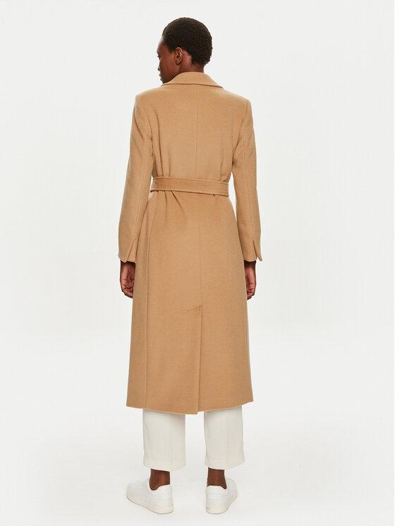 MAX&Co. MAX&Co. Вовняне пальто Longrun 2428016034200 Бежевий Regular Fit