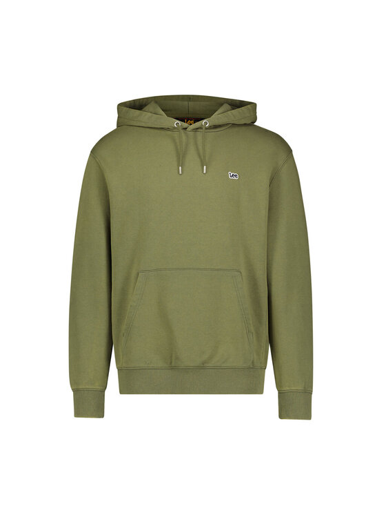 Lee Lee Felpa PLAIN HOODIE Verde Regular Fit