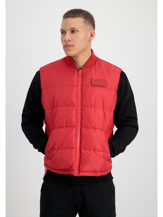 Alpha Industries Alpha Industries Kamizelka Puffer Vest Czerwony Regular Fit