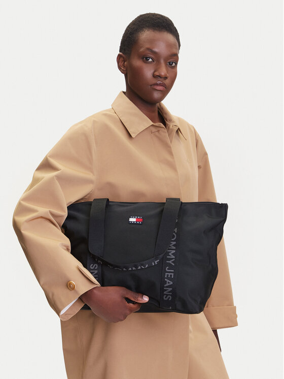 Tommy Jeans Tommy Jeans Torbica Tjw Ess Daily Tote AW0AW17389 Crna