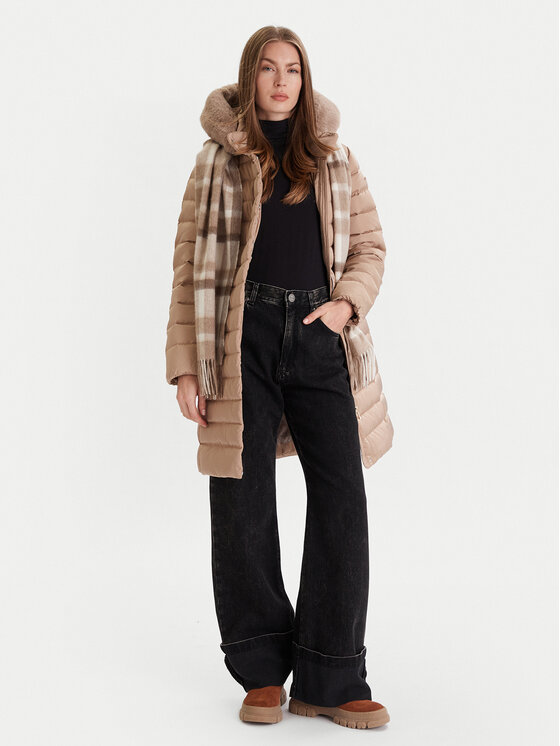 Geox Geox Wintermantel Bettanie W5626H T3122 F5228 Beige Regular Fit